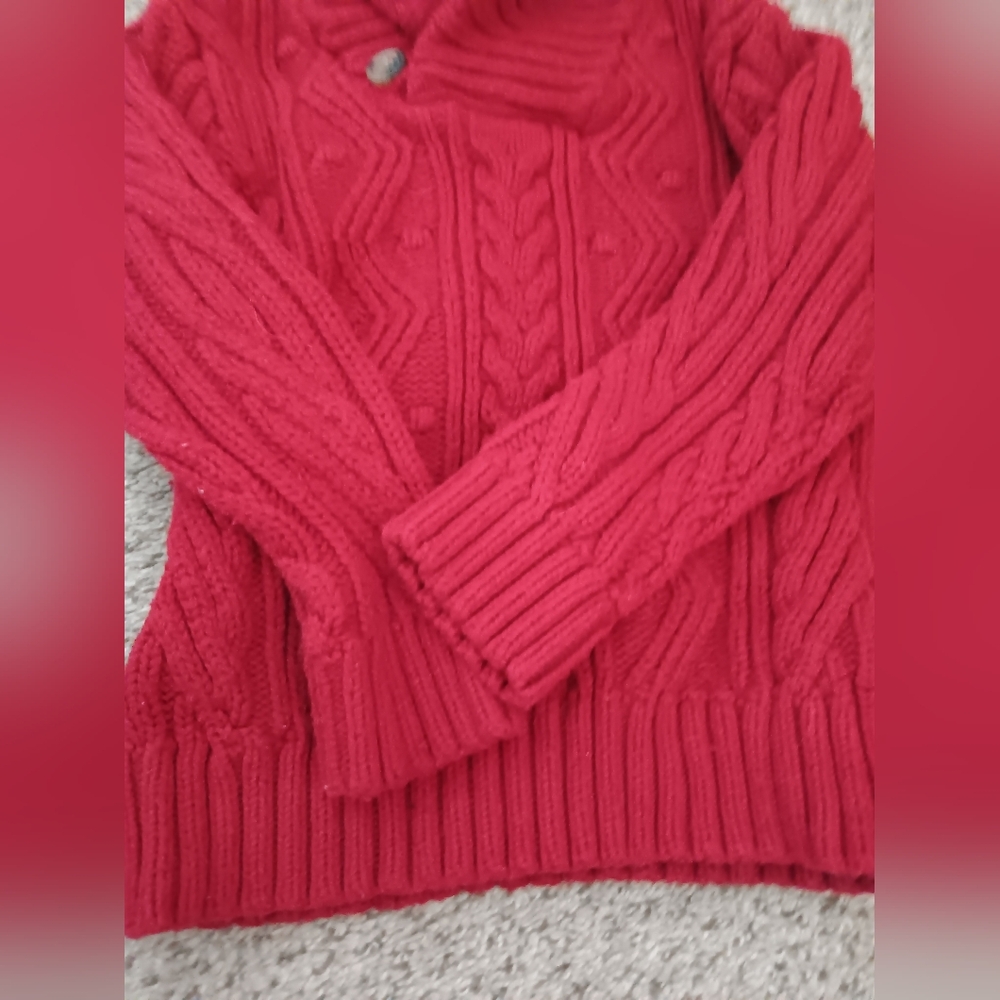 Girls Red Sweater